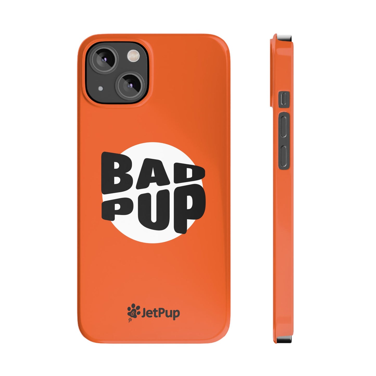 Bad Pup Slim iPhone Cases - Orange