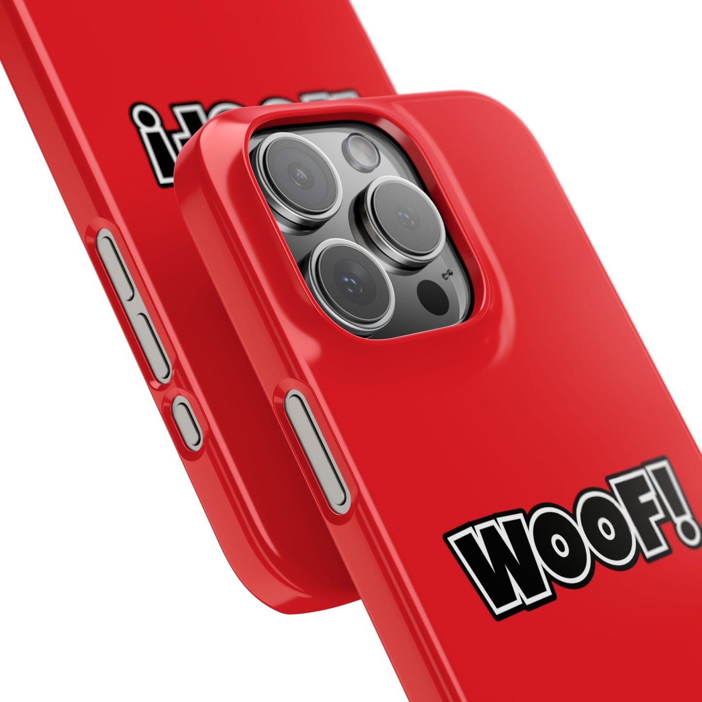 Woof Slim iPhone Cases - Red