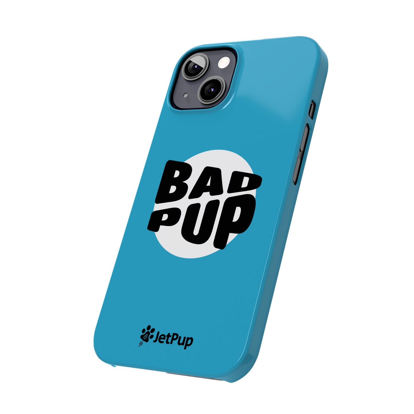 Bad Pup Slim iPhone Cases - Turquoise