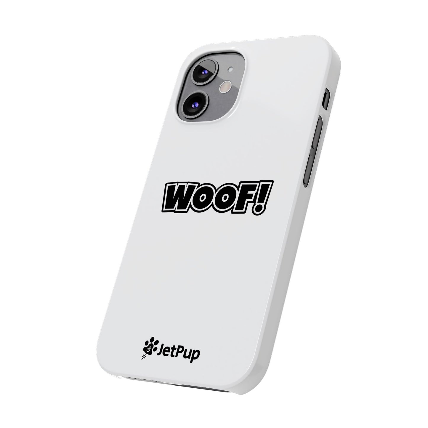 Woof Slim iPhone Cases - White