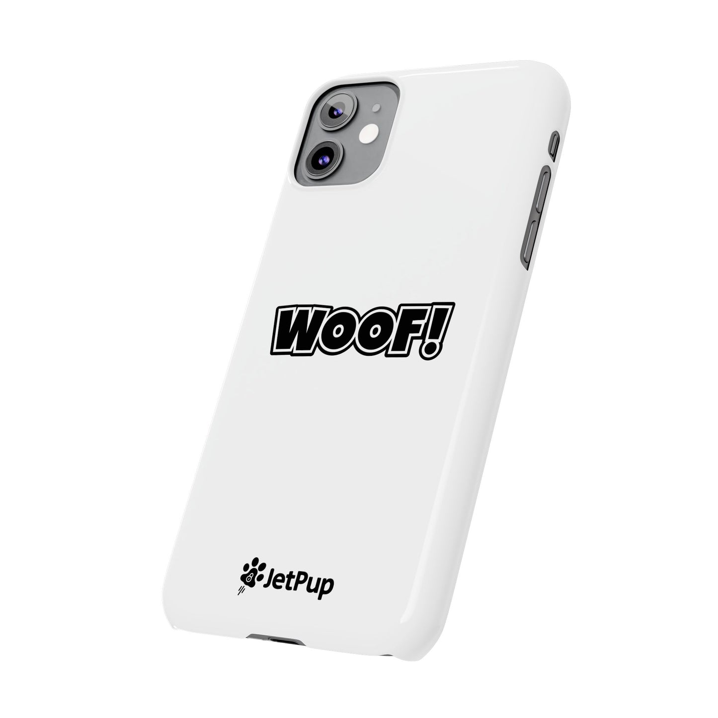 Woof Slim iPhone Cases - White