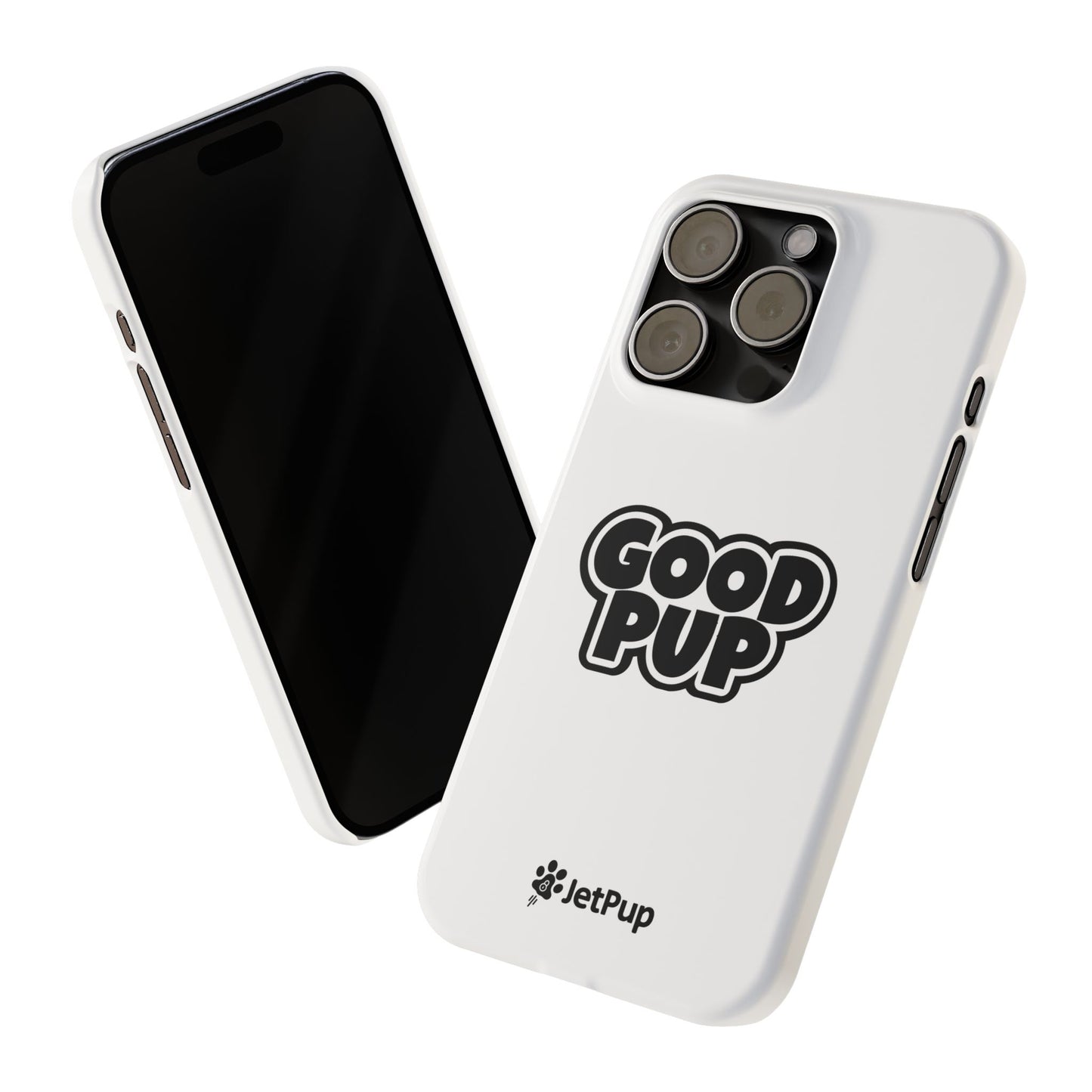 Good Pup Slim iPhone Cases - White