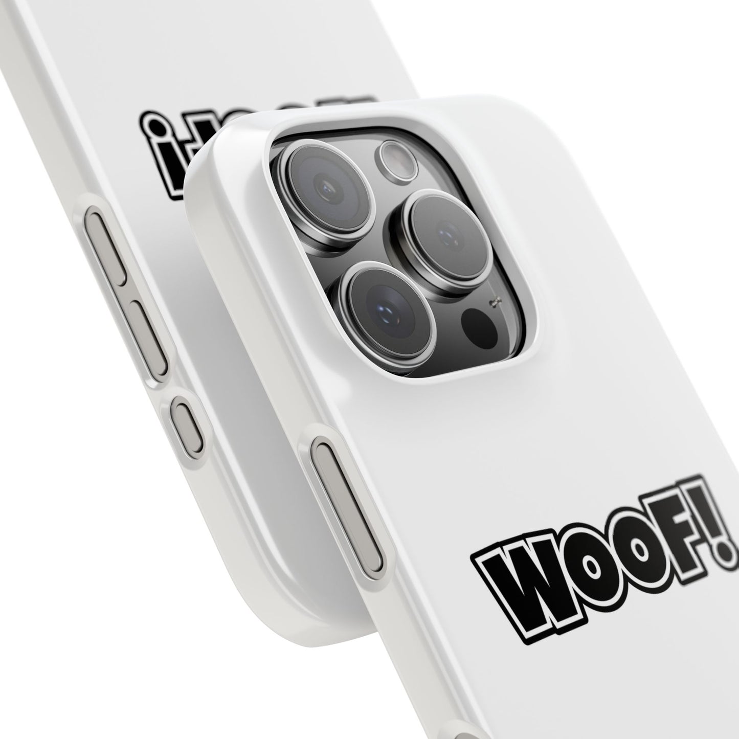 Woof Slim iPhone Cases - White