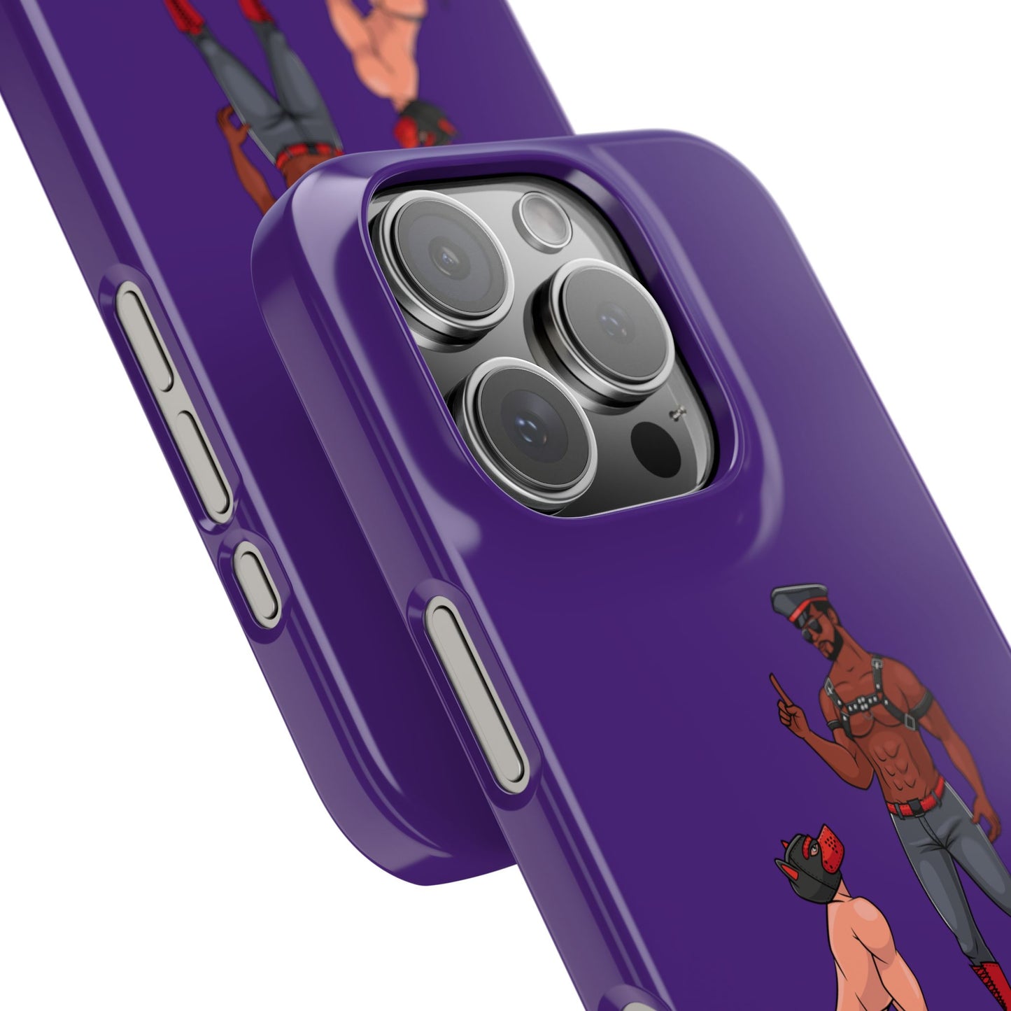 Sir & Pup Hood Slim iPhone Cases - Purple