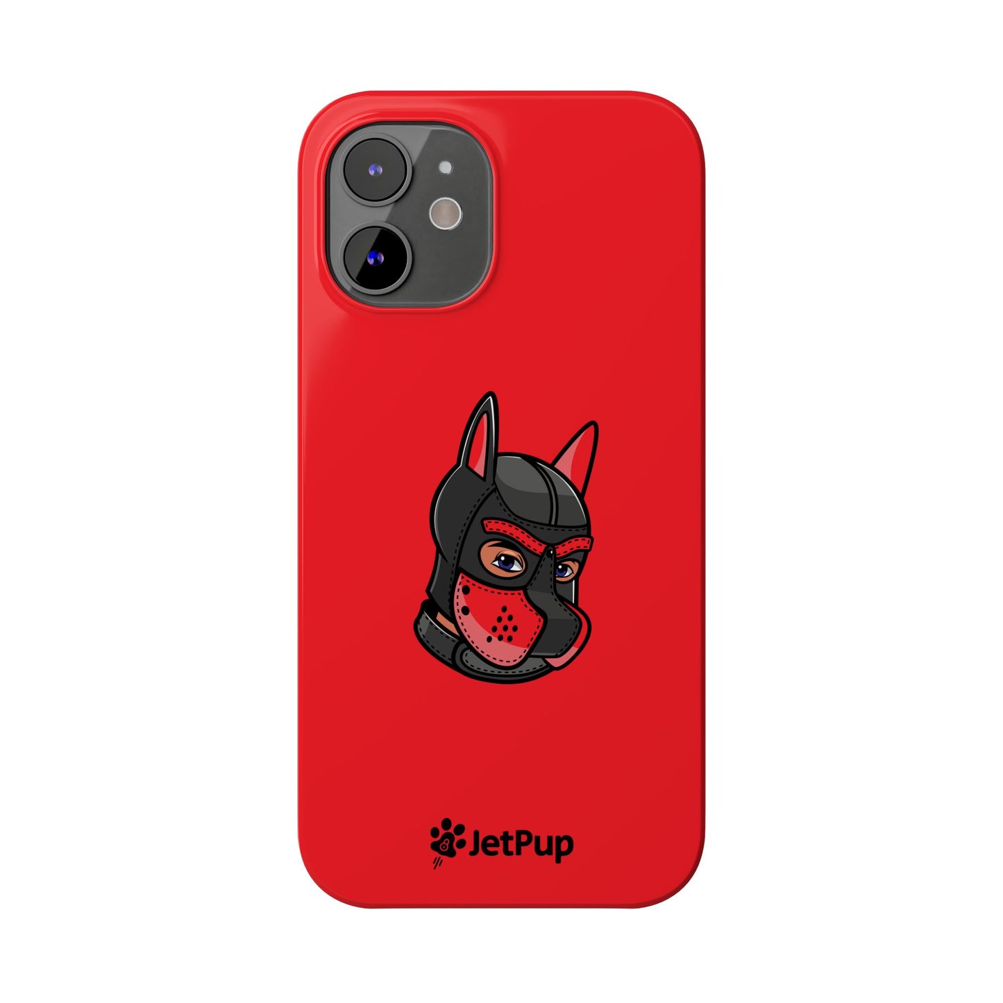 Pup Hood Slim iPhone Cases - Red