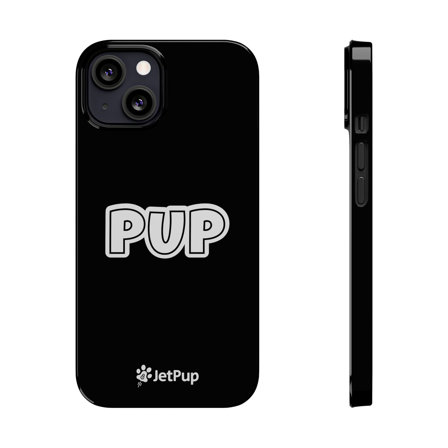Pup Slim iPhone Cases - Black