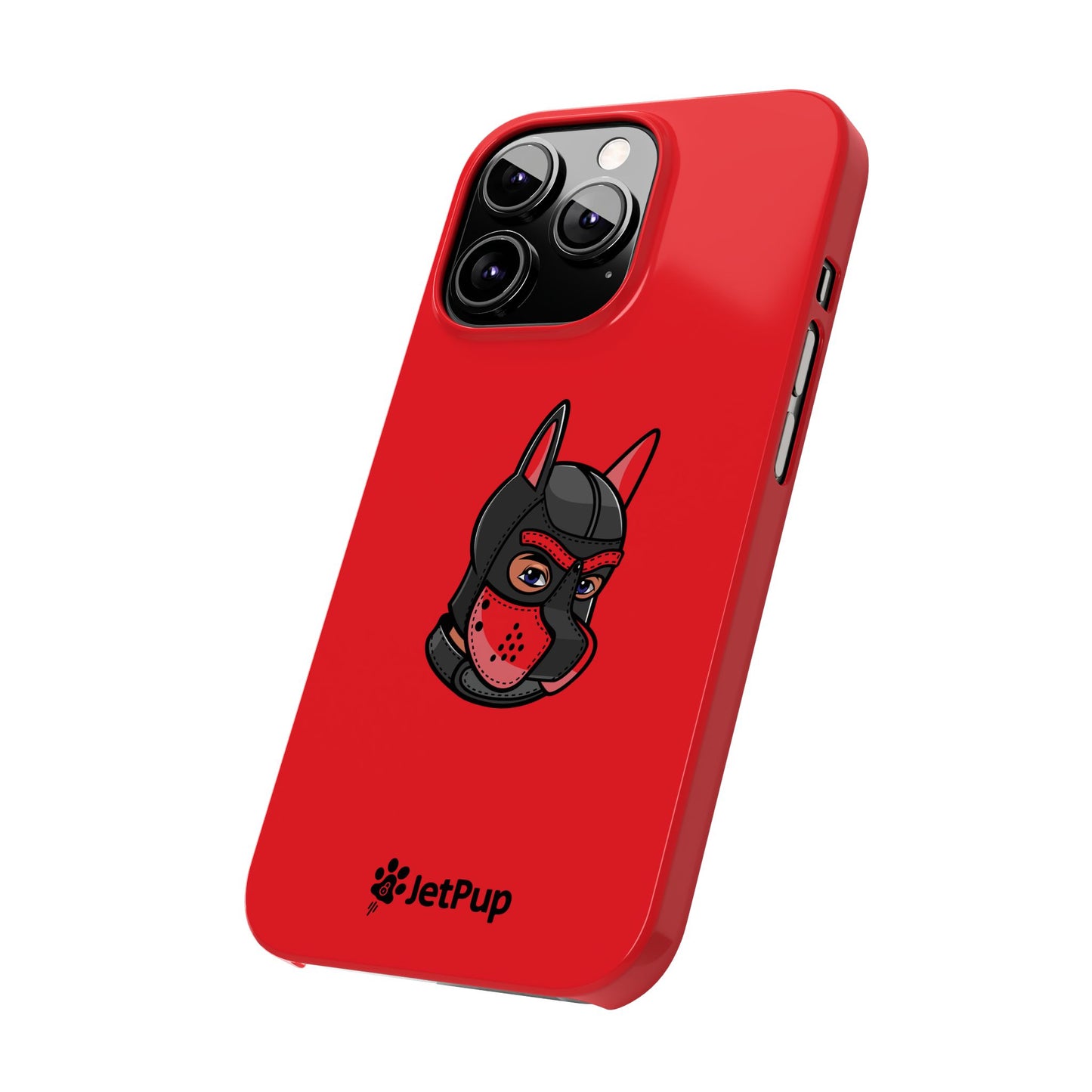 Pup Hood Slim iPhone Cases - Red