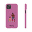 Sir & Pup Hood Slim iPhone Cases - Pink