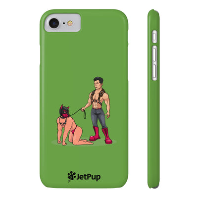 Handler & Pup Slim iPhone Cases - Green