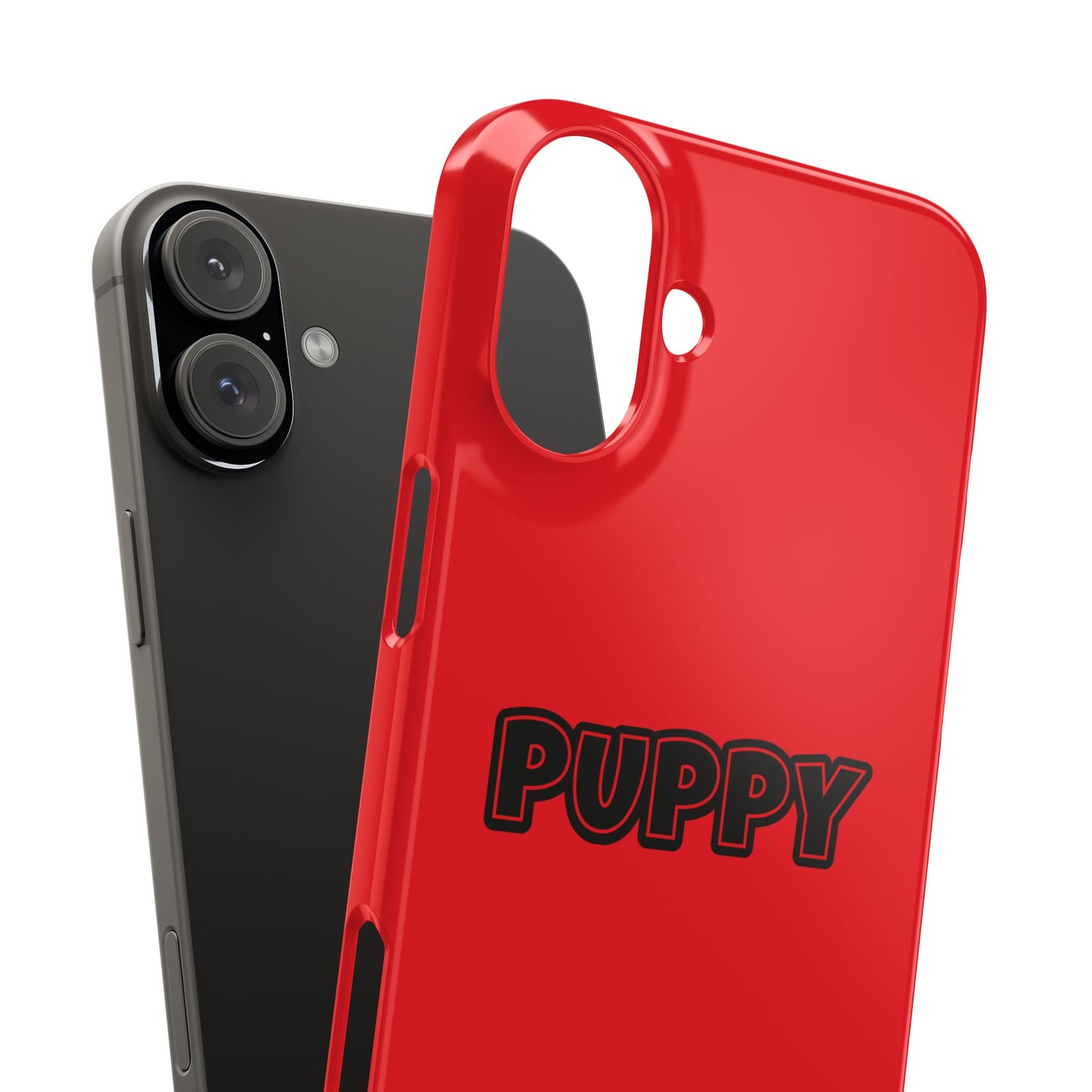 Puppy Slim iPhone Cases - Red