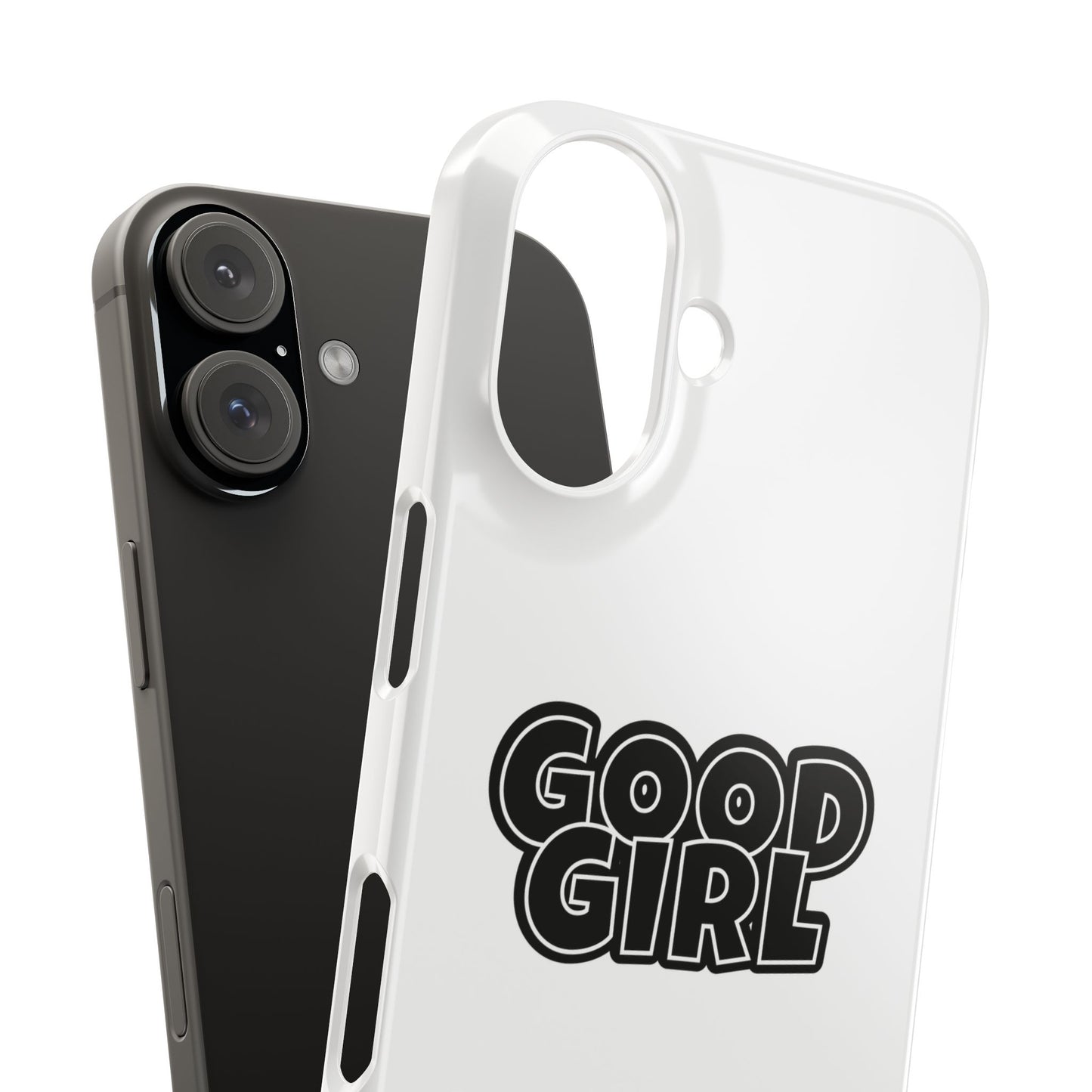 Good Girl Slim iPhone Cases - White