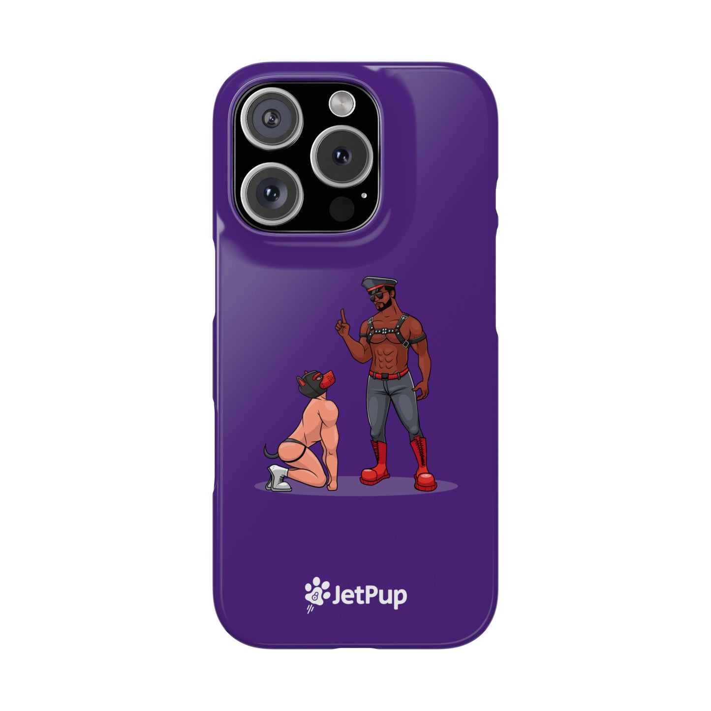 Sir & Pup Hood Slim iPhone Cases - Purple