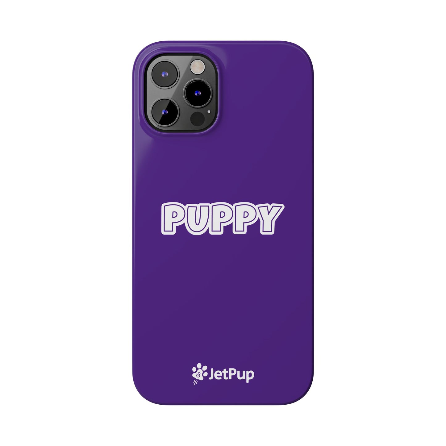 Puppy Slim iPhone Cases - Purple