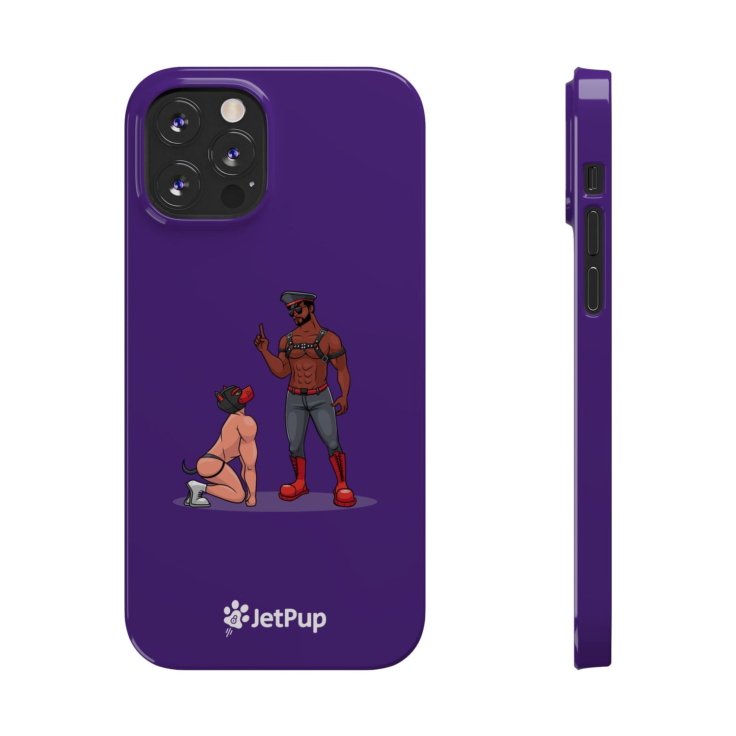 Sir & Pup Hood Slim iPhone Cases - Purple