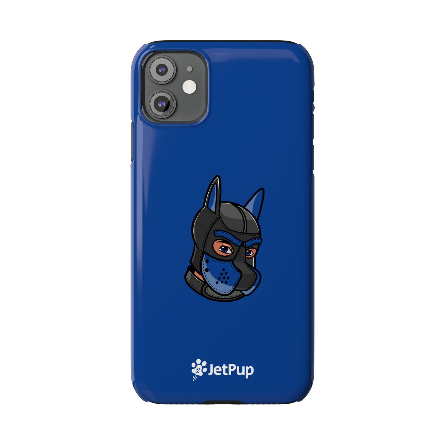 Pup Hood Slim iPhone Cases - Blue