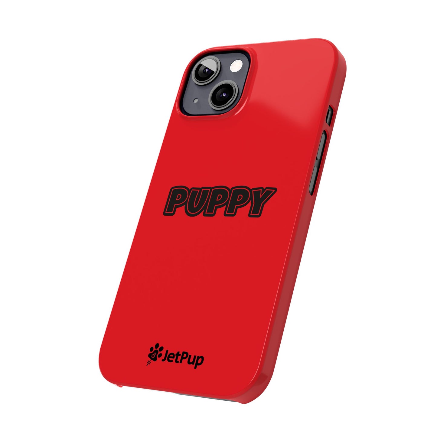 Puppy Slim iPhone Cases - Red