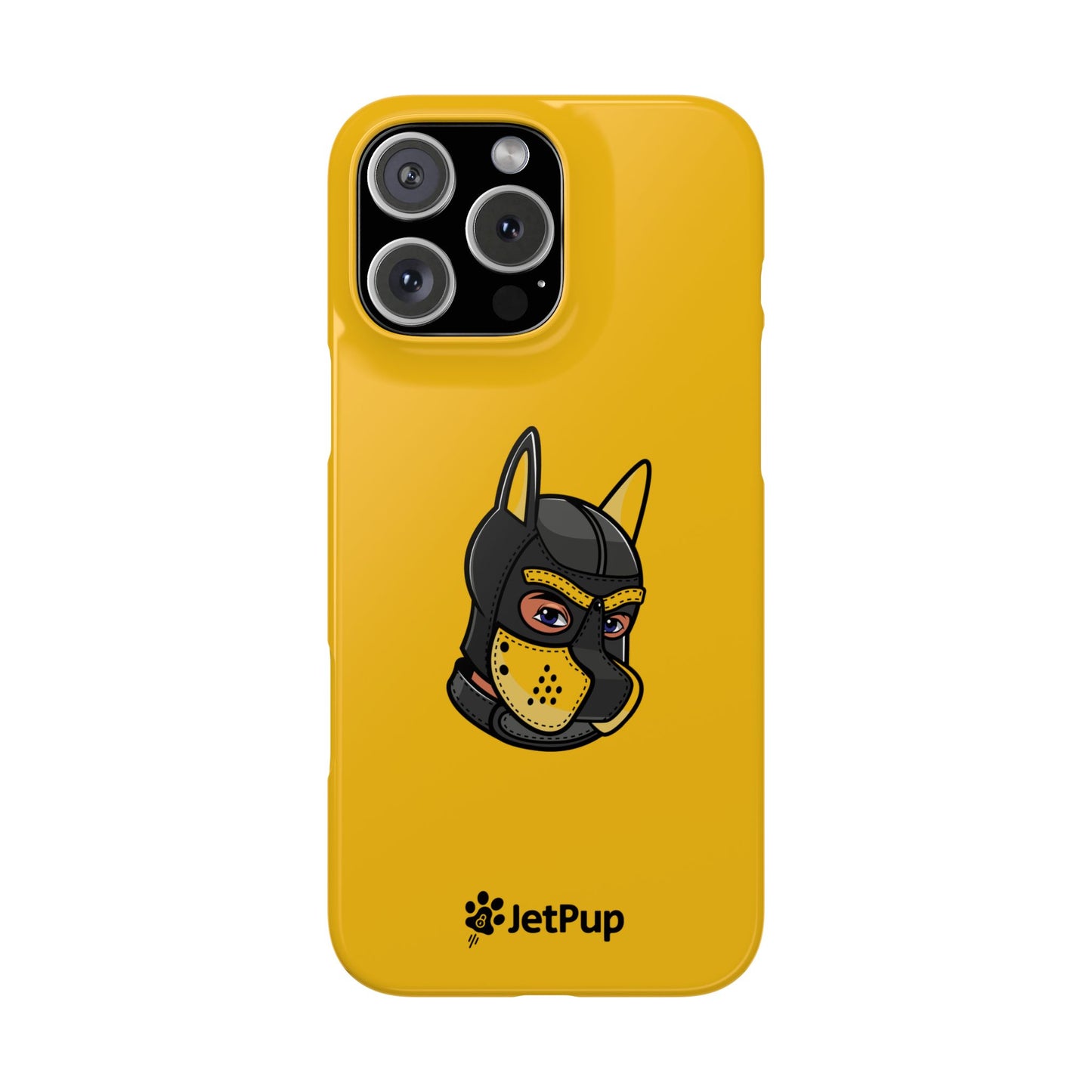 Pup Hood Slim iPhone Cases - Yellow