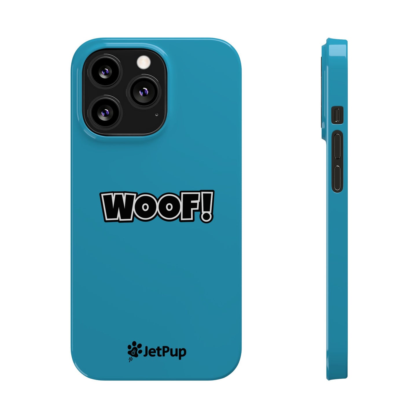 Woof Slim iPhone Cases -Turquoise