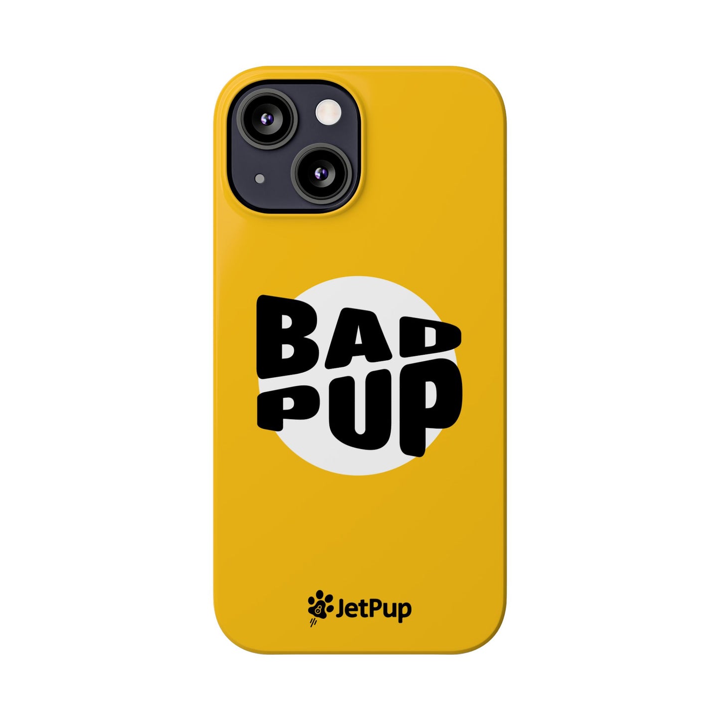 Bad Pup Slim iPhone Cases - Yellow