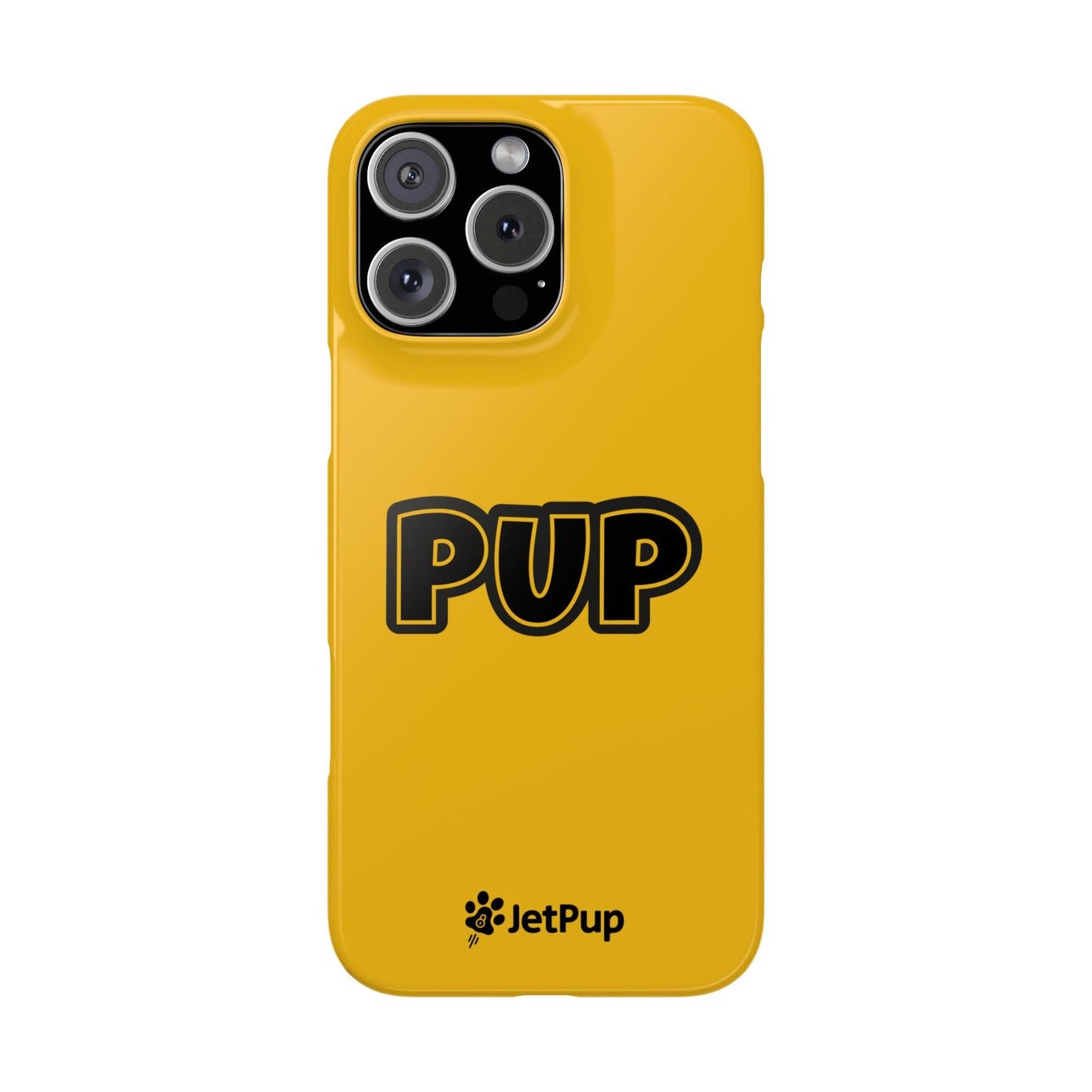 Pup Slim iPhone Cases - Yellow