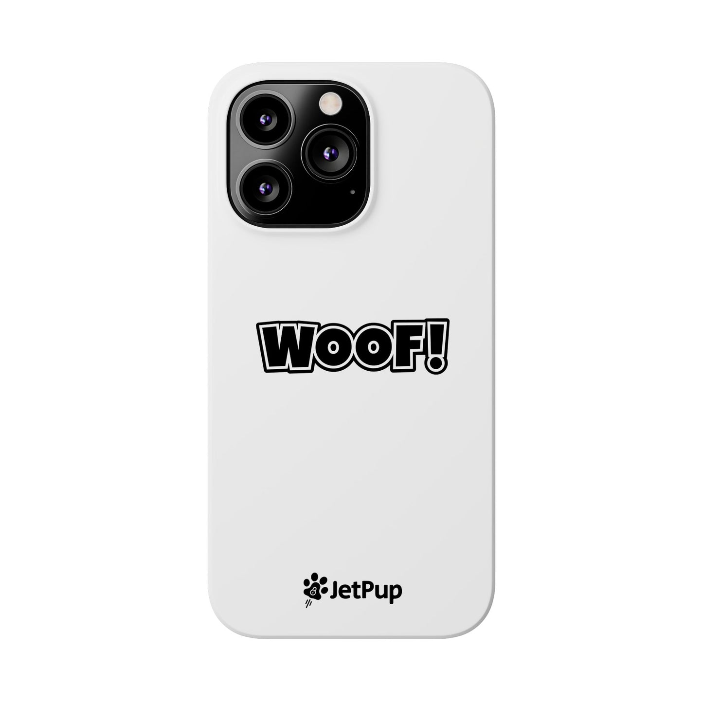 Woof Slim iPhone Cases - White