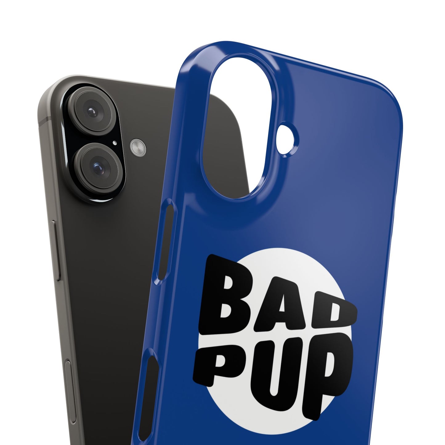 Bad Pup Slim iPhone Cases - Blue
