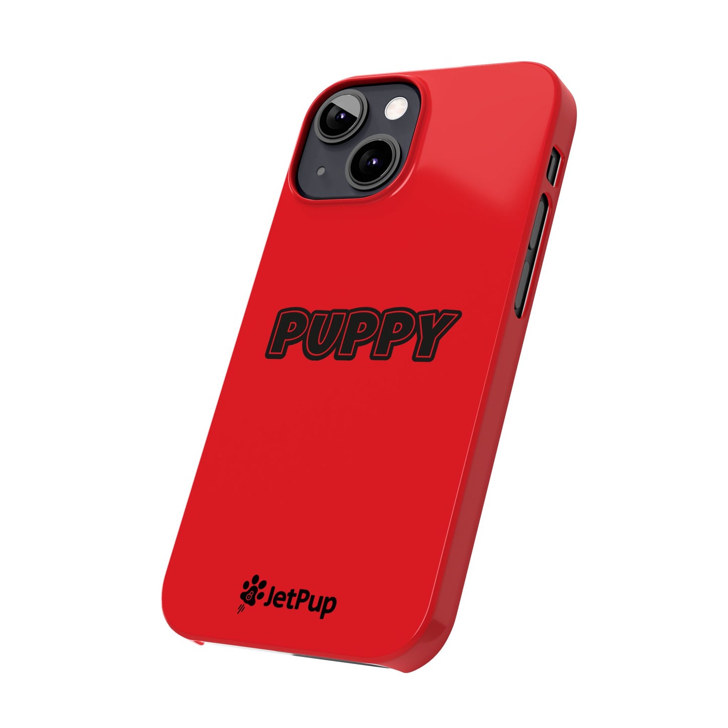 Puppy Slim iPhone Cases - Red