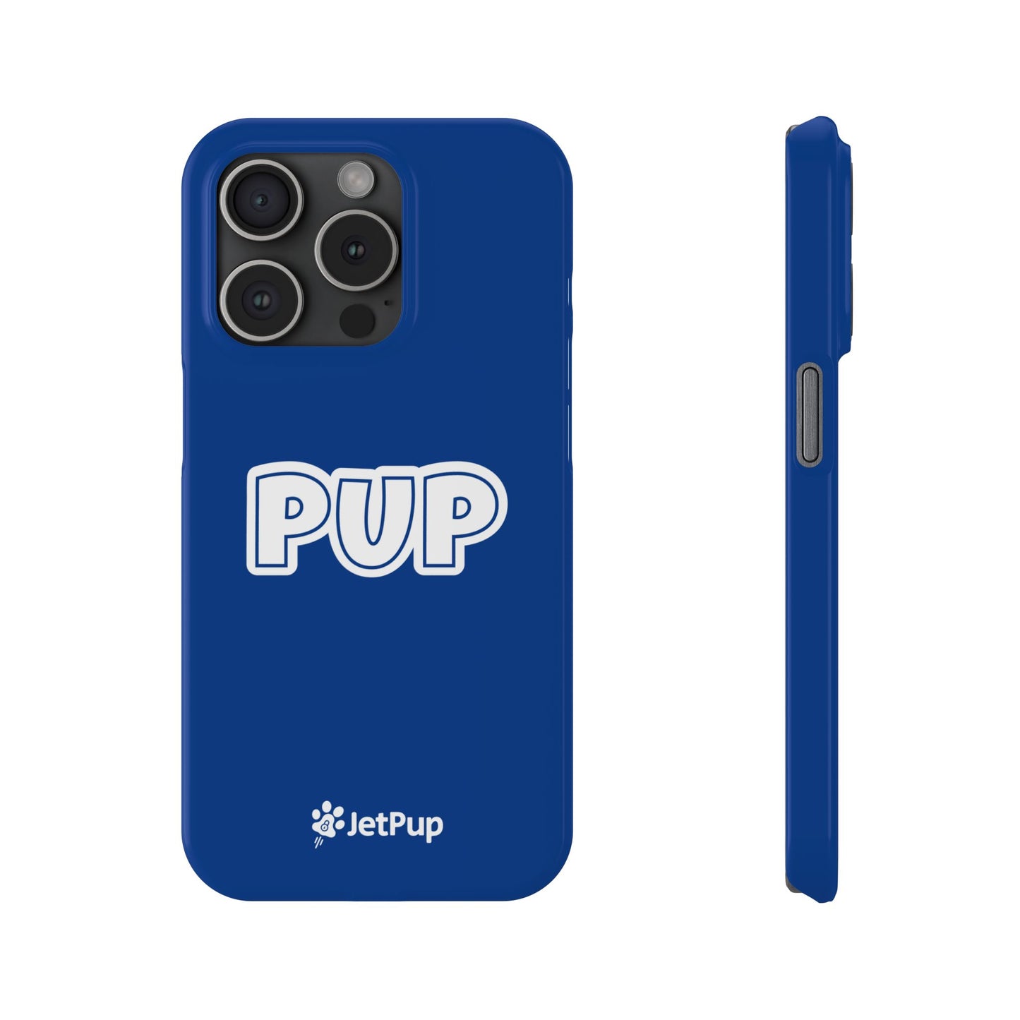 Pup Slim iPhone Cases - Blue