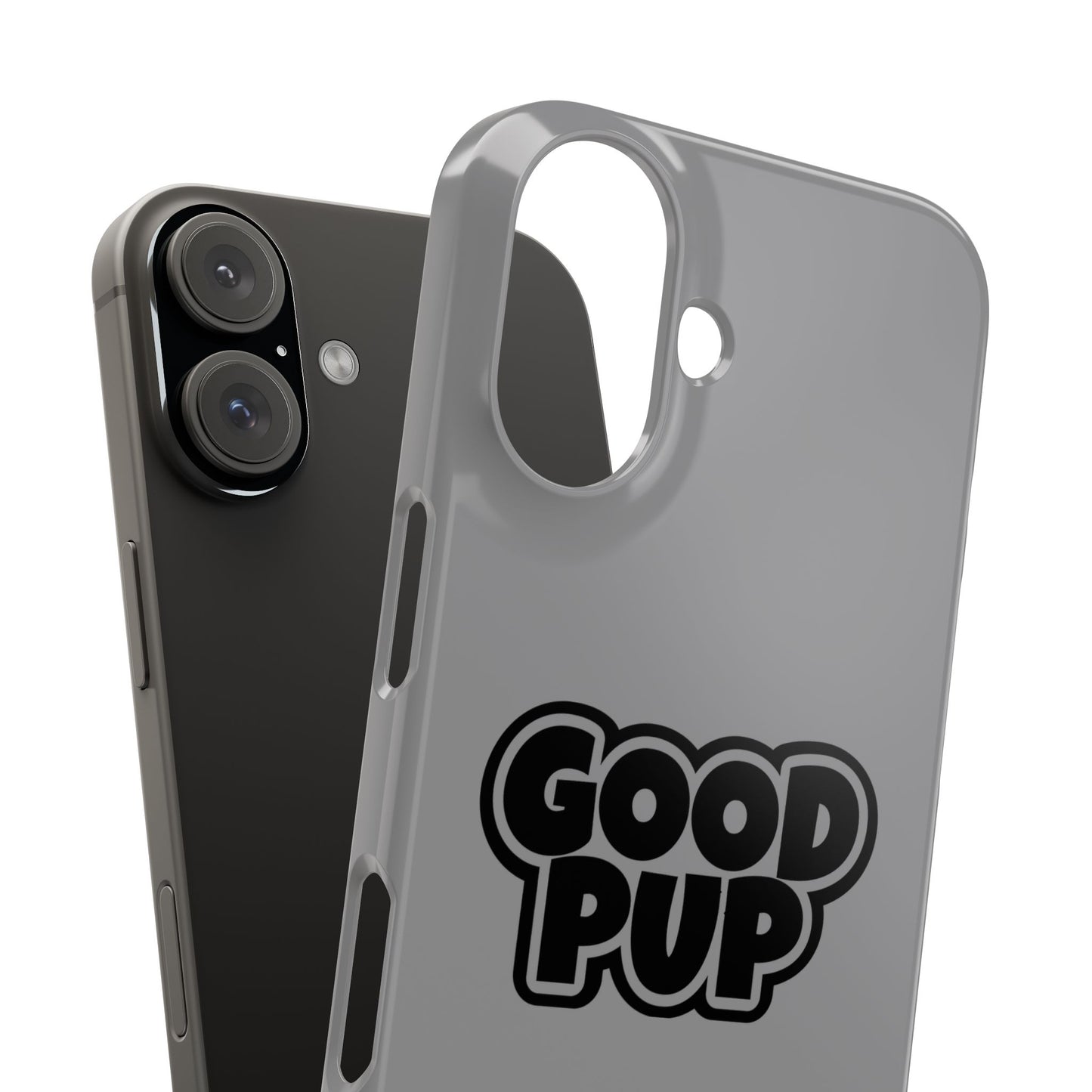 Good Pup Slim iPhone Cases - Grey