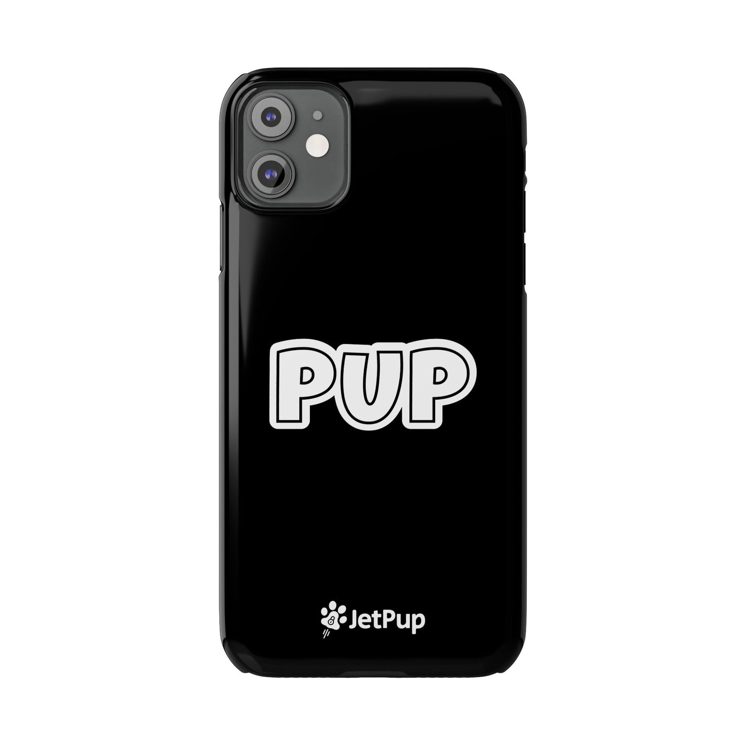Pup Slim iPhone Cases - Black