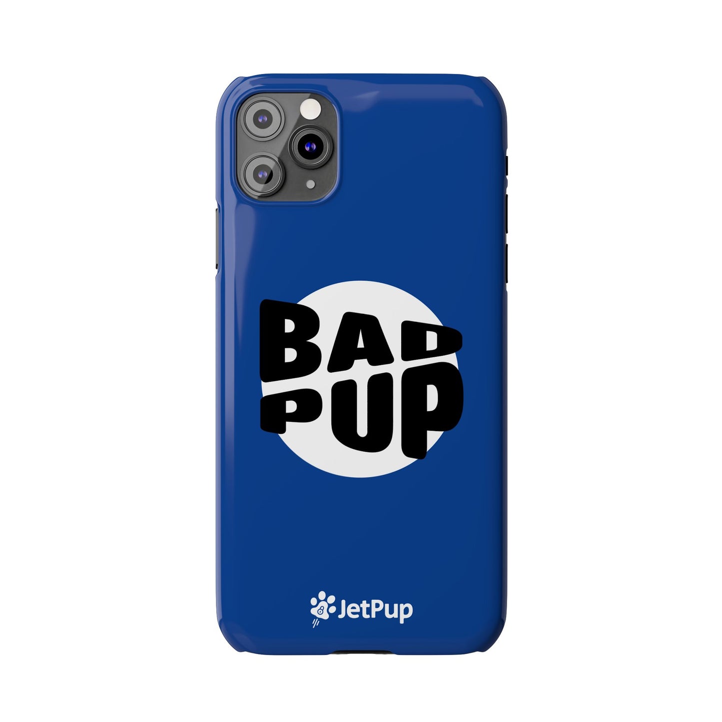 Bad Pup Slim iPhone Cases - Blue