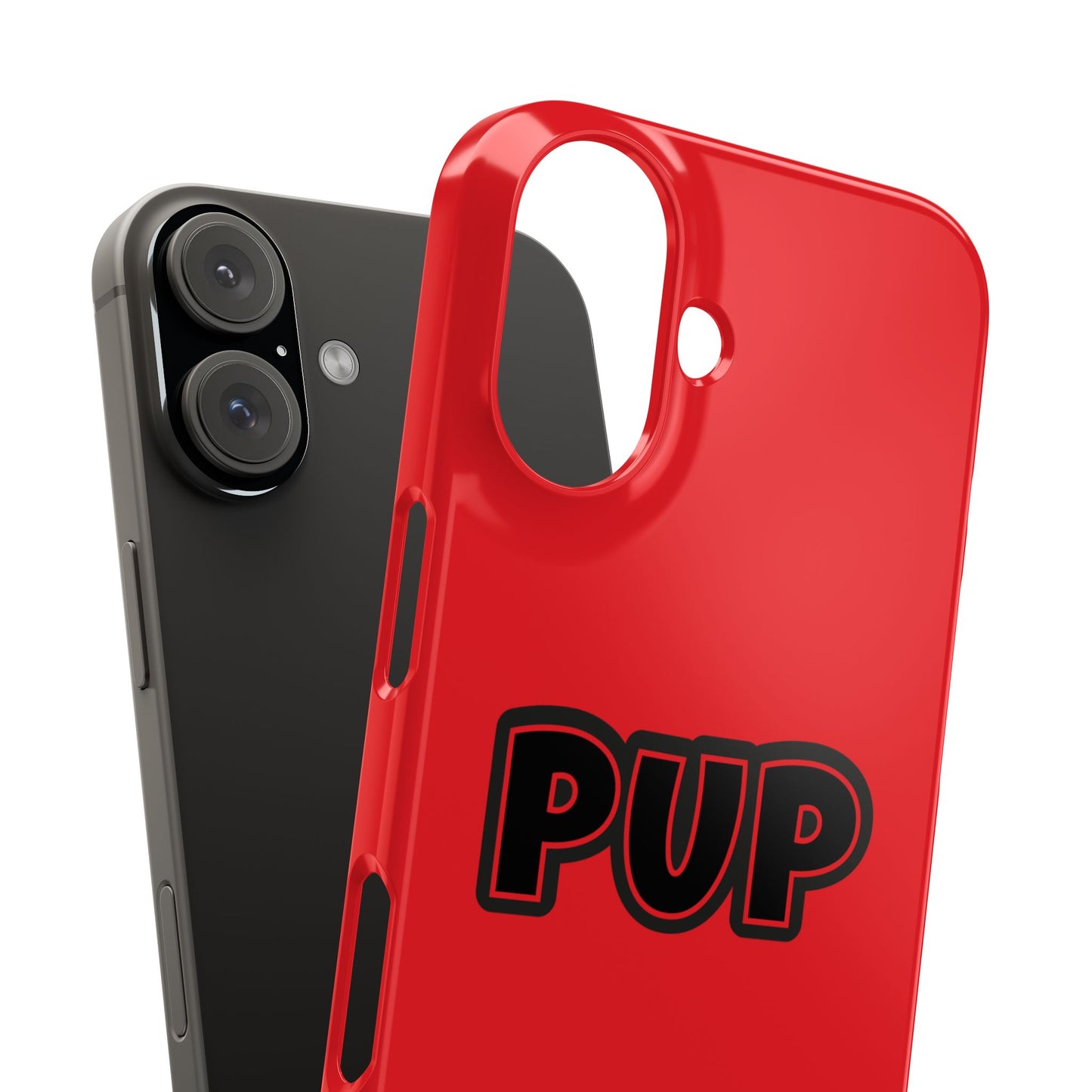 Pup Slim iPhone Cases - Red
