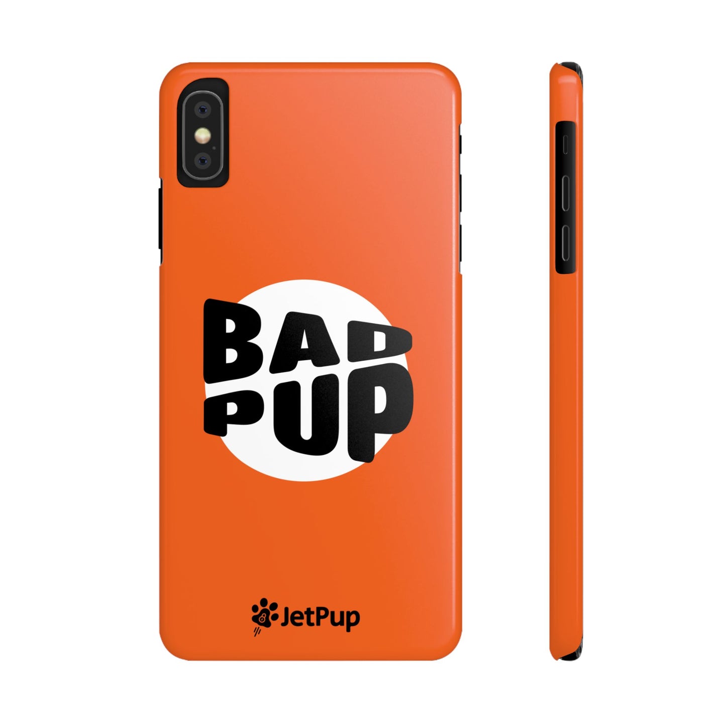 Bad Pup Slim iPhone Cases - Orange