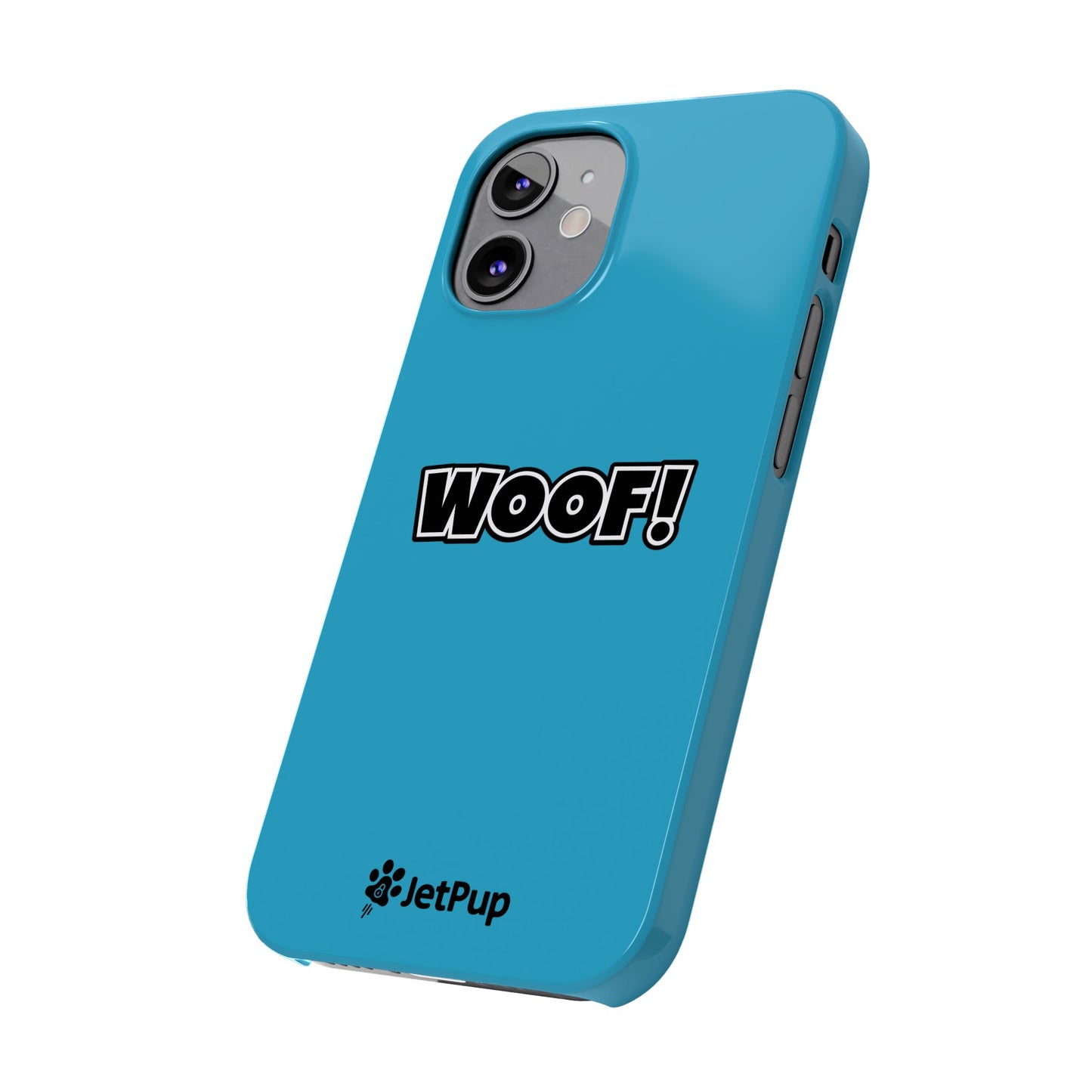 Woof Slim iPhone Cases -Turquoise