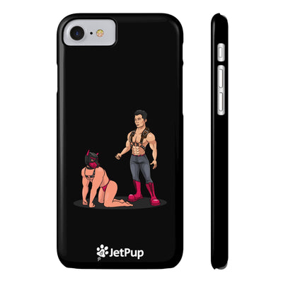 Handler & Pup Slim iPhone Cases - Black