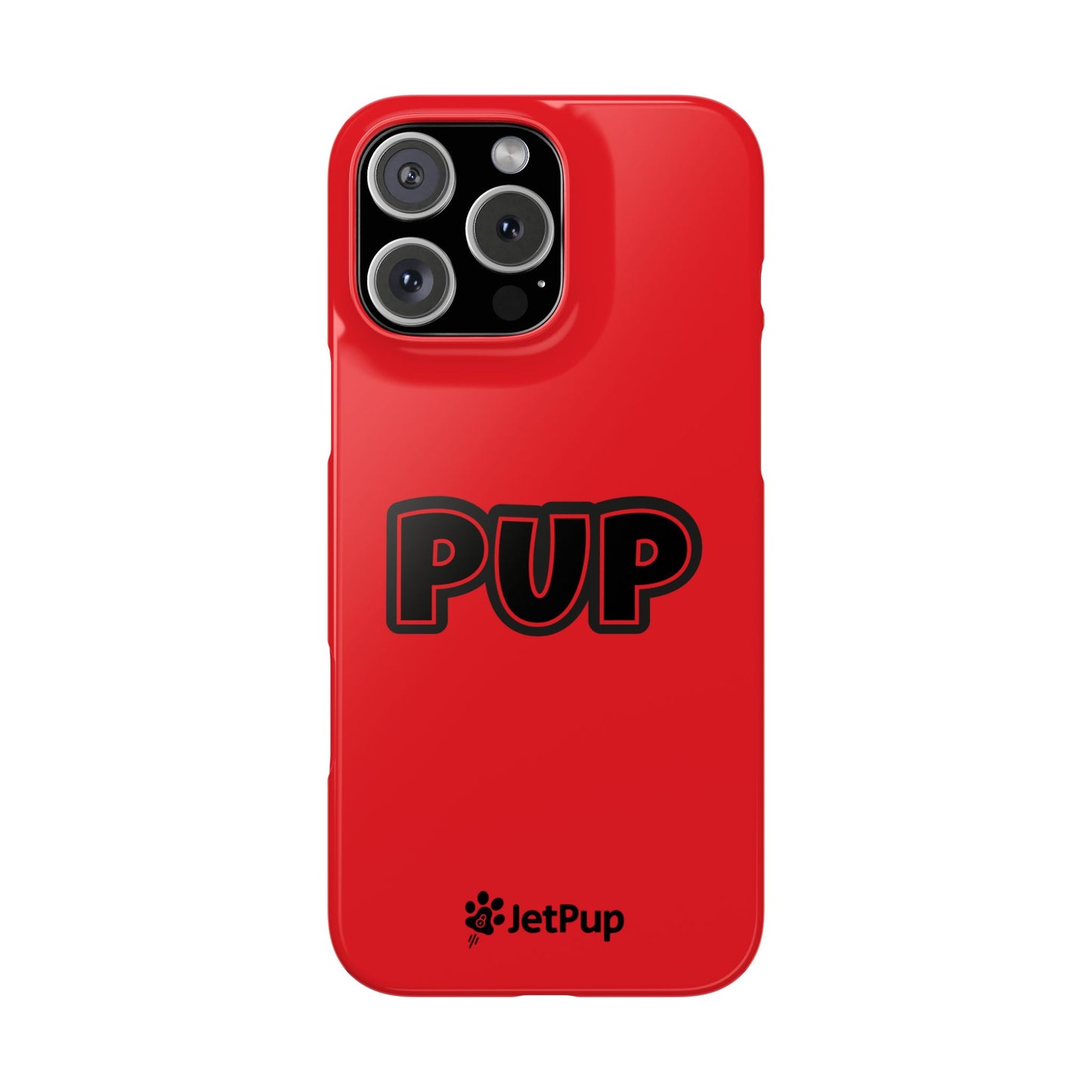 Pup Slim iPhone Cases - Red