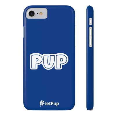 Pup Slim iPhone Cases - Blue