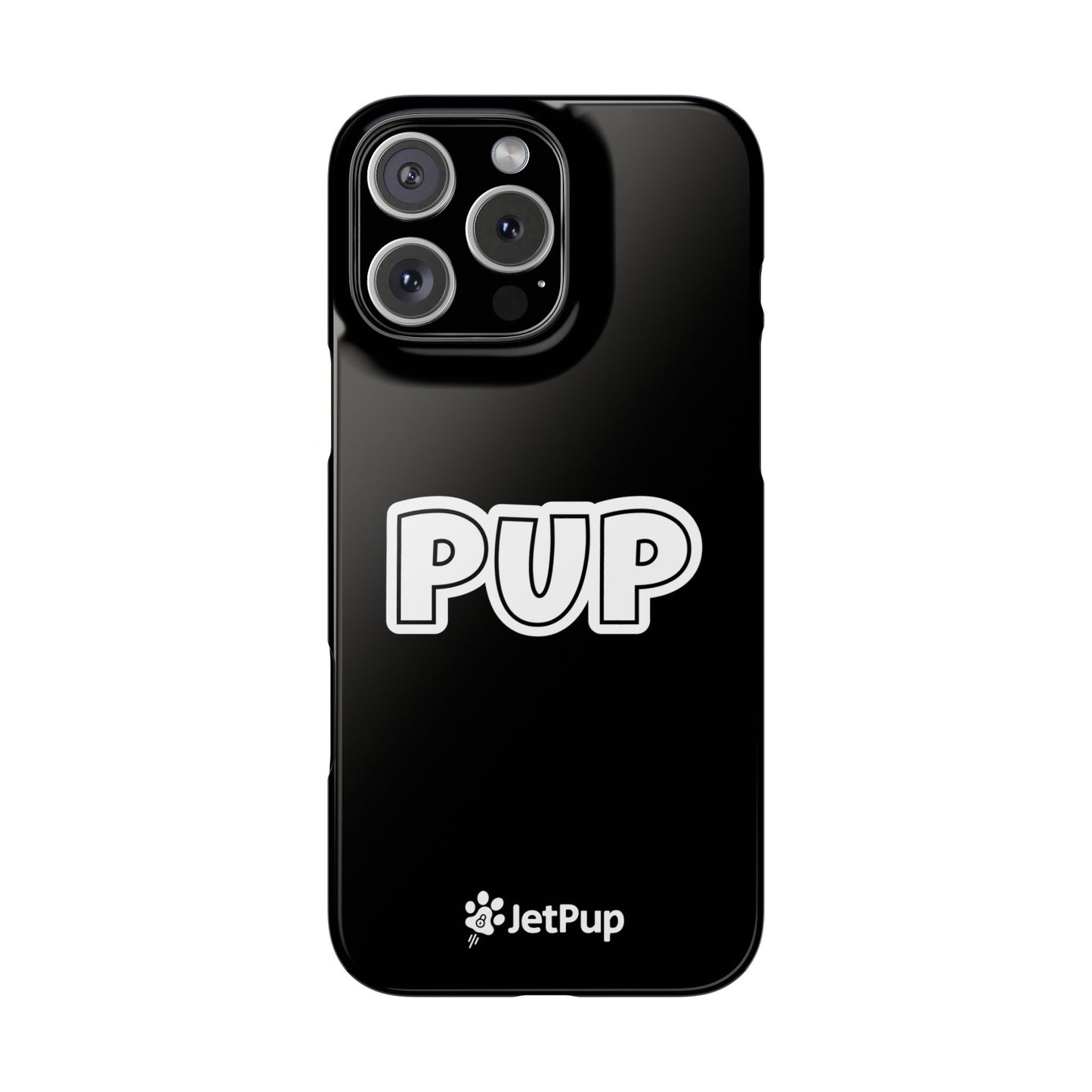 Pup Slim iPhone Cases - Black