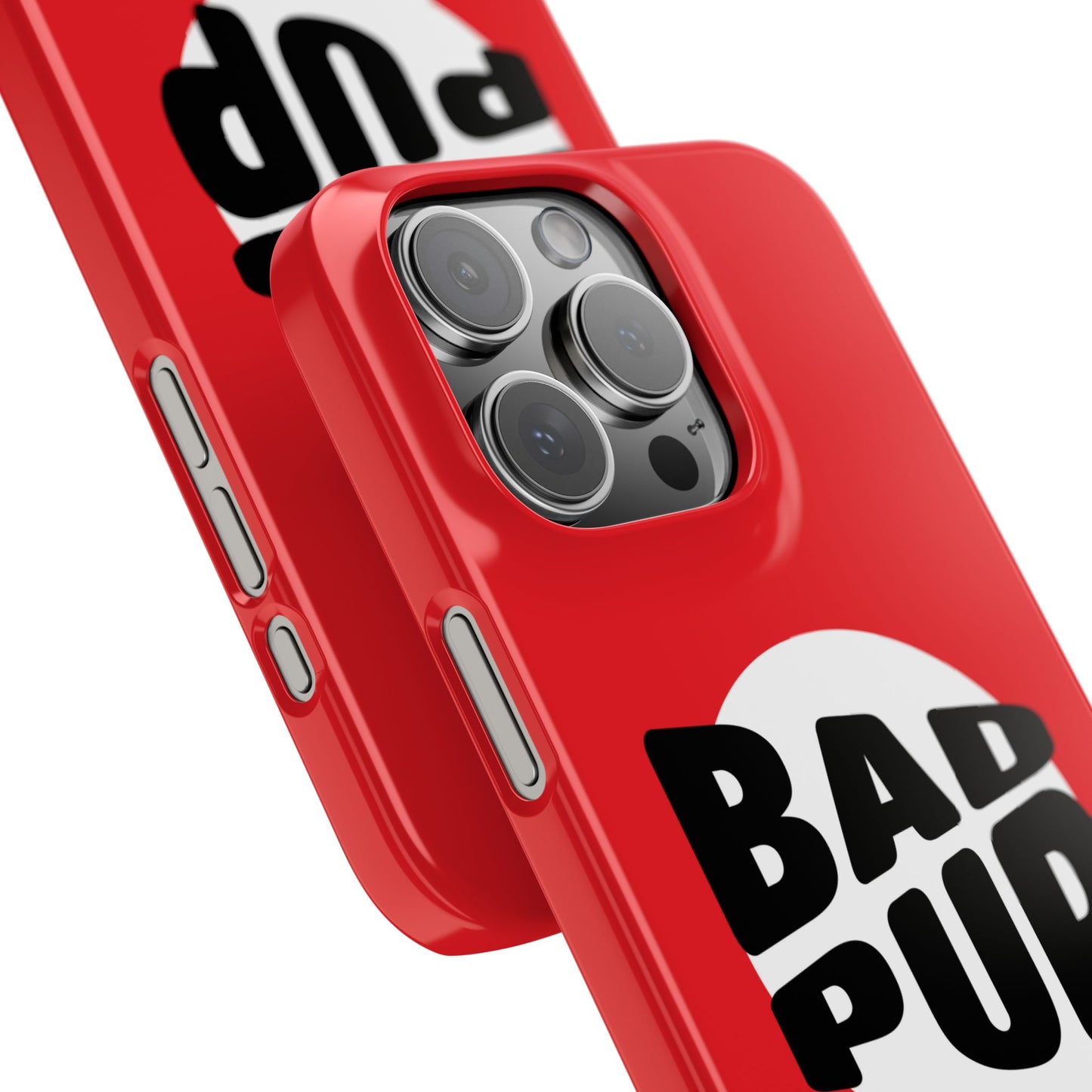 Bad Pup Slim iPhone Cases - Red