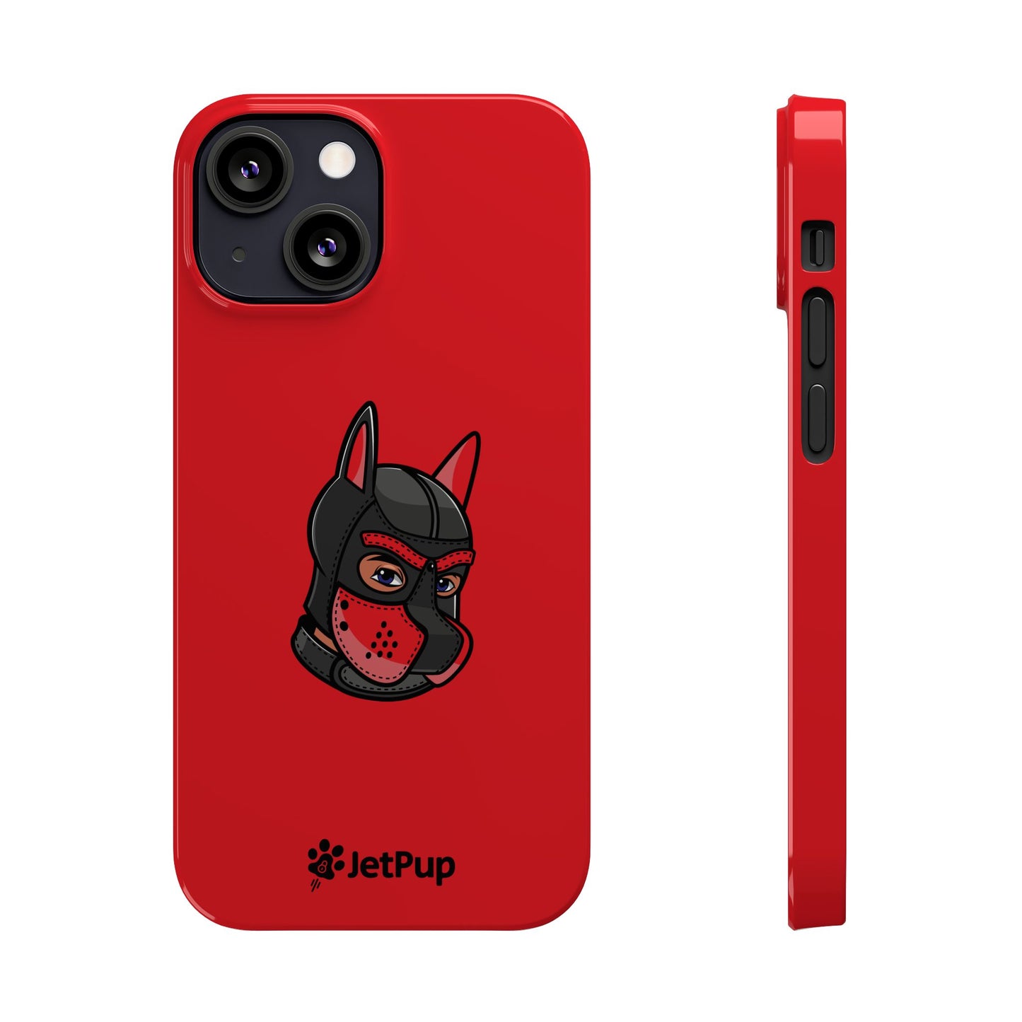 Pup Hood Slim iPhone Cases - Red
