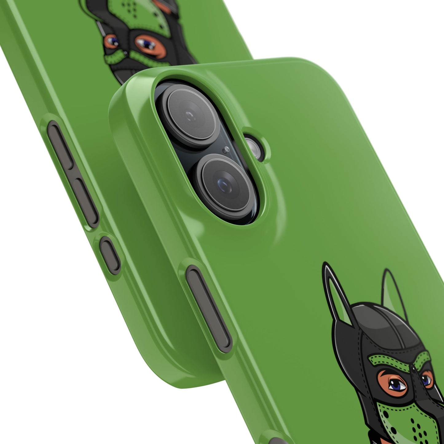 Pup Hood Slim iPhone Cases - Green