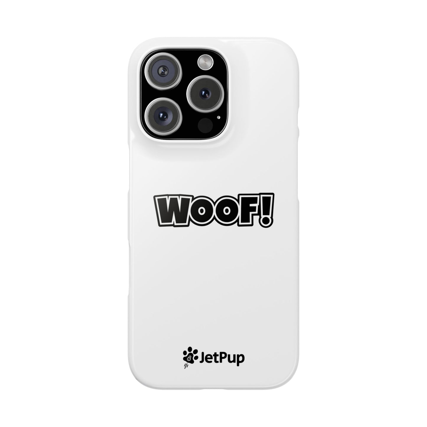Woof Slim iPhone Cases - White