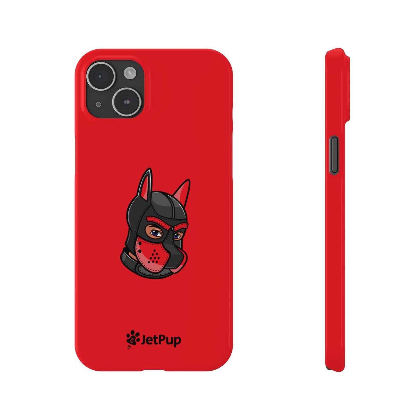 Pup Hood Slim iPhone Cases - Red