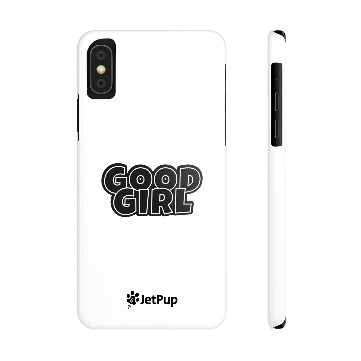 Good Girl Slim iPhone Cases - White