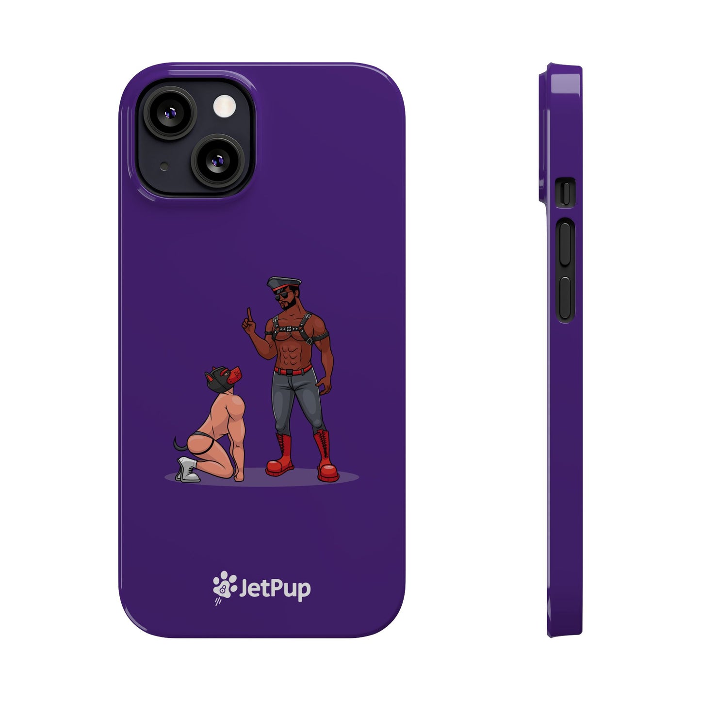 Sir & Pup Hood Slim iPhone Cases - Purple
