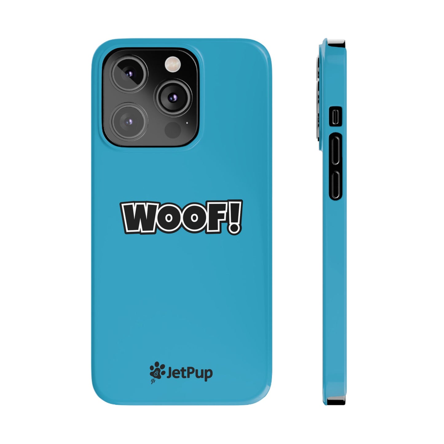 Woof Slim iPhone Cases -Turquoise