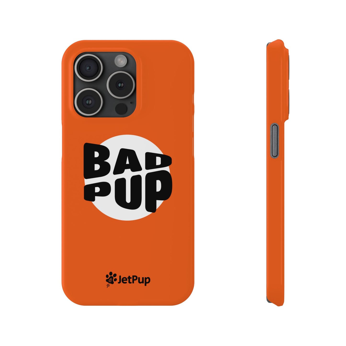Bad Pup Slim iPhone Cases - Orange