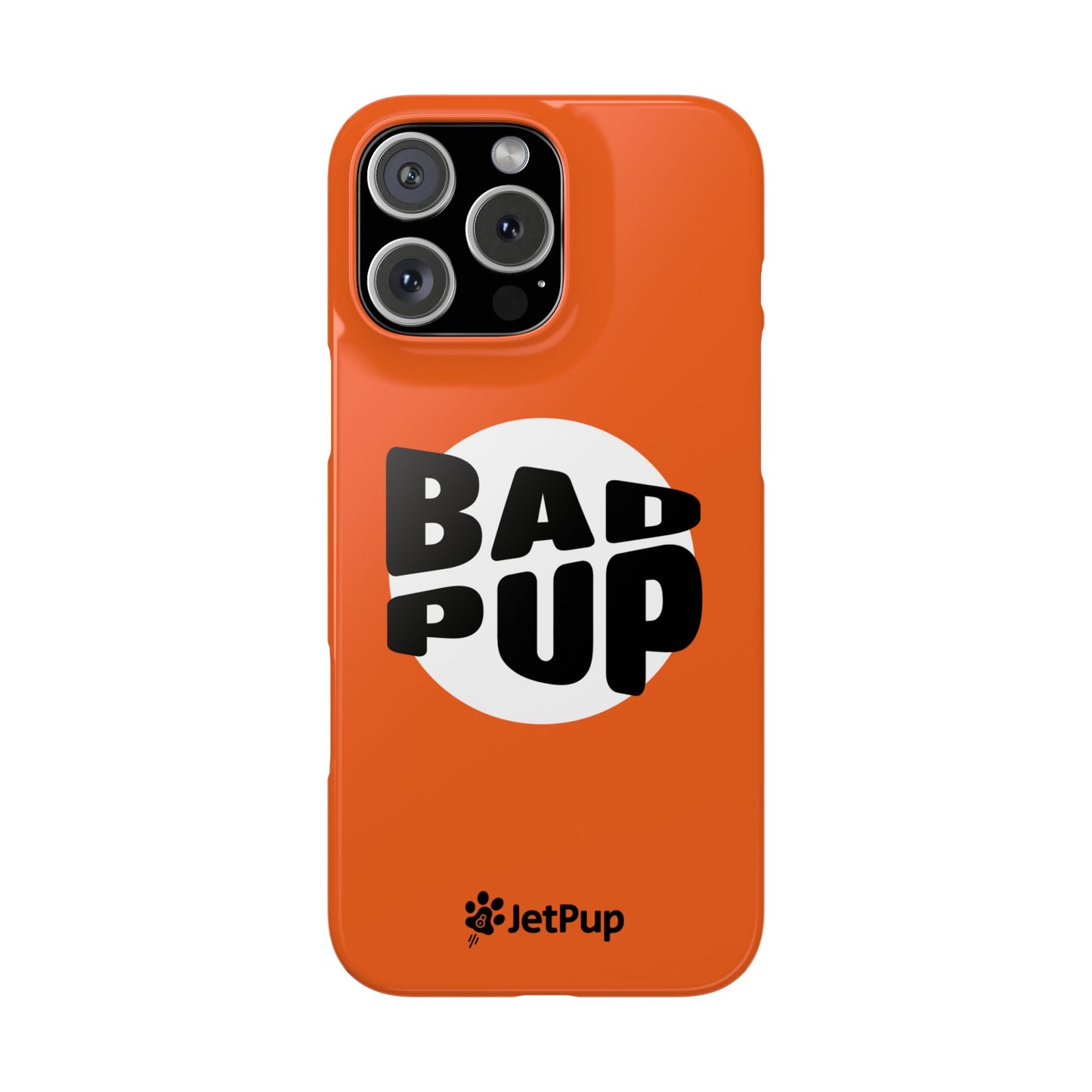 Bad Pup Slim iPhone Cases - Orange