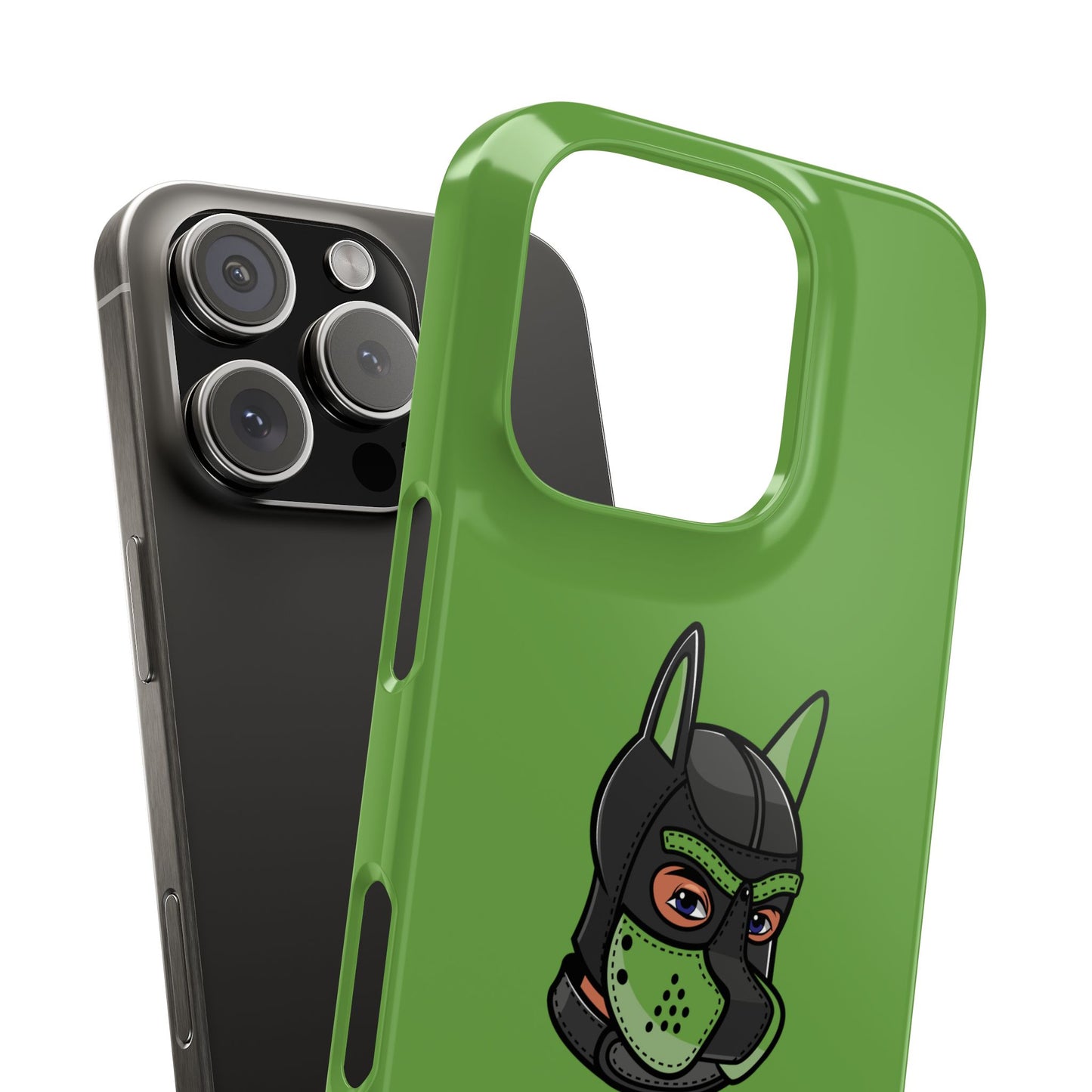 Pup Hood Slim iPhone Cases - Green