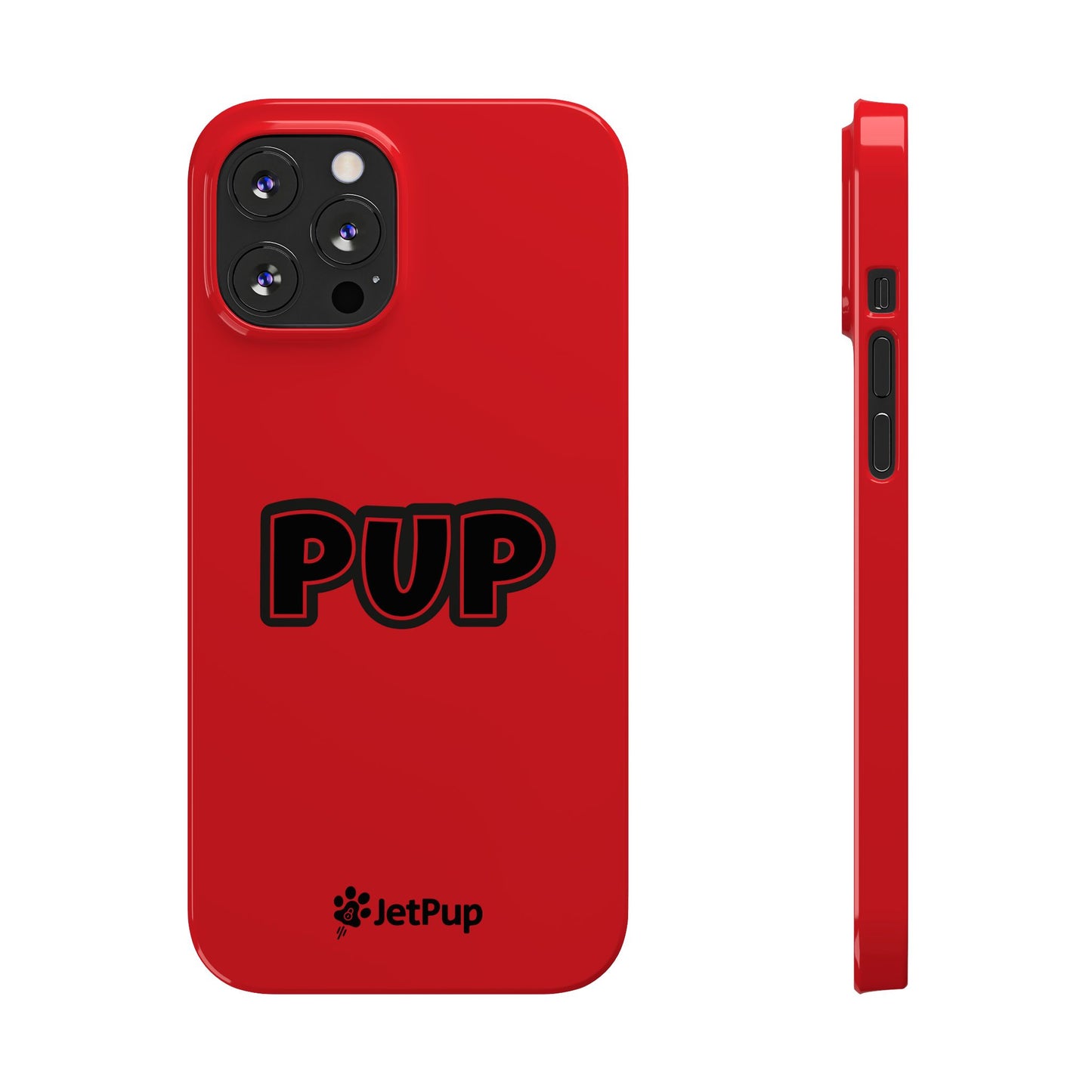Pup Slim iPhone Cases - Red